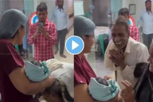 The grandparents touched the feet of the doctor who brought the newborn baby | Emotional Viral Video