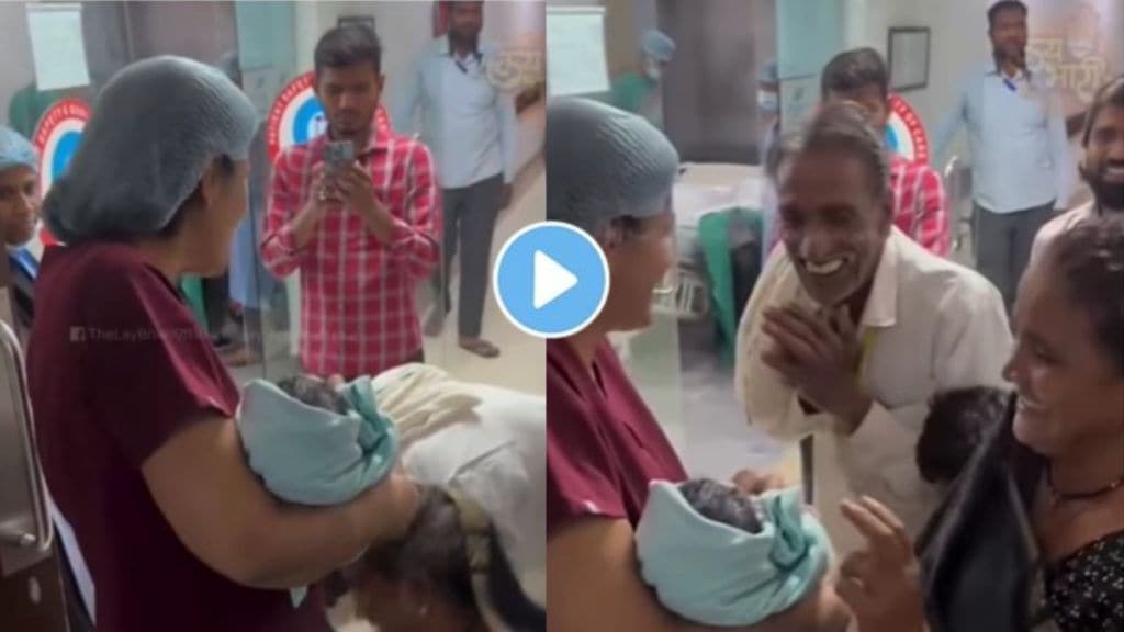 The grandparents touched the feet of the doctor who brought the newborn baby | Emotional Viral Video