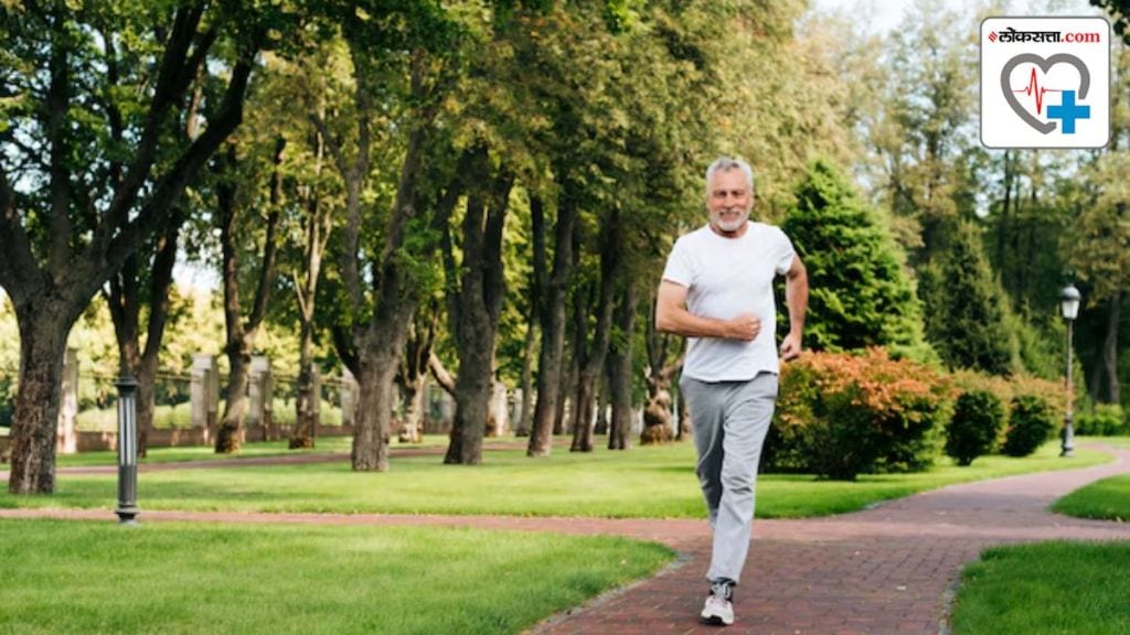 how much should a person both above and below 60 years old walk everyday