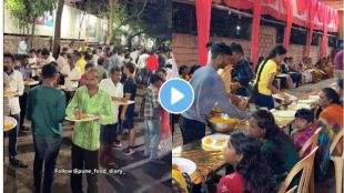 Pune : free Mahaprasad is served in pune for 24 hours during Navratri festival