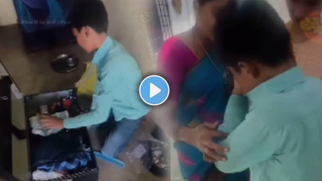 Viral Video Shows Village Boy is preparing to go hostel