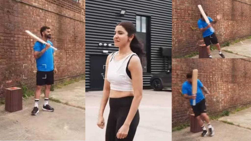 Anushka Sharma Throws Bouncer to Virat Kohli While Playing Gully Cricket in Viral Video