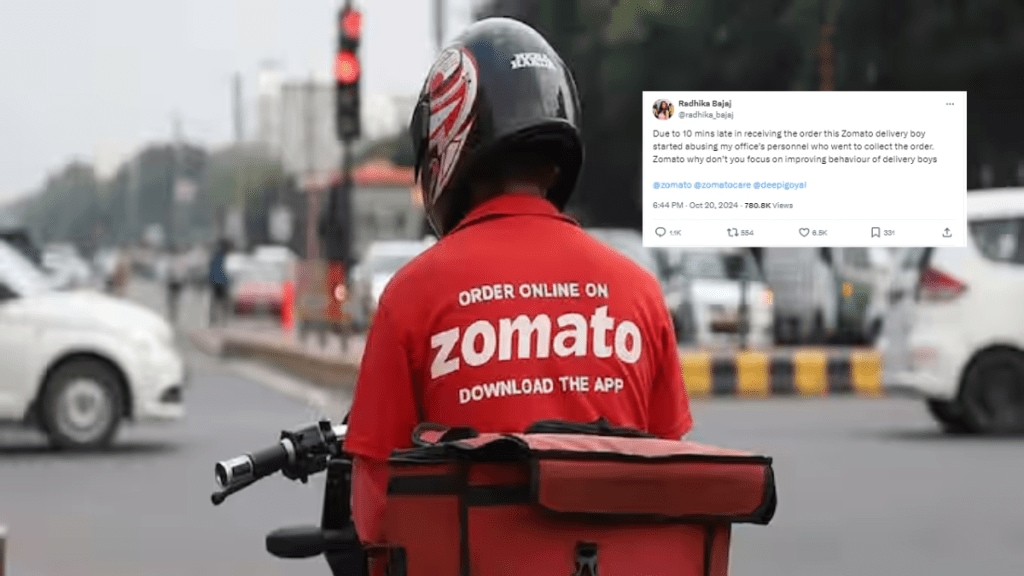 Woman claims Zomato delivery man abused office staff gets slammed instead