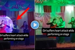 Young Girl died while performing dance on stage Assam student viral video on social media