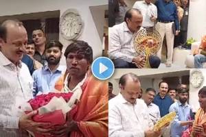 suraj chavan meets ajit pawar after he won bigg boss marathi