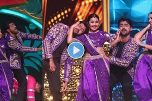 zee marathi awards akshara and adhipati energetic dance on joru ka ghulam