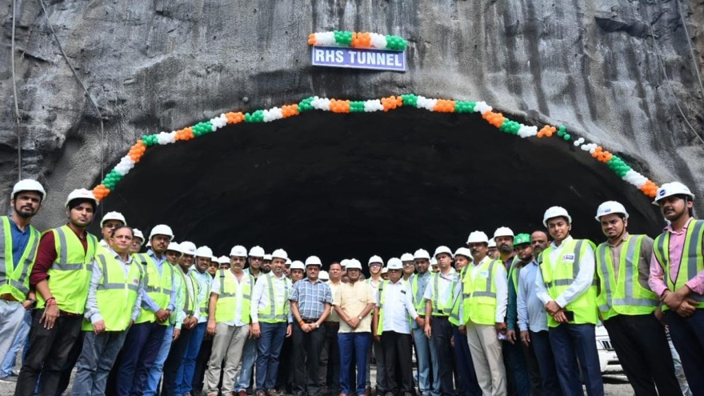 Work of second tunnel in Matheran hill of Baroda Mumbai highway completed