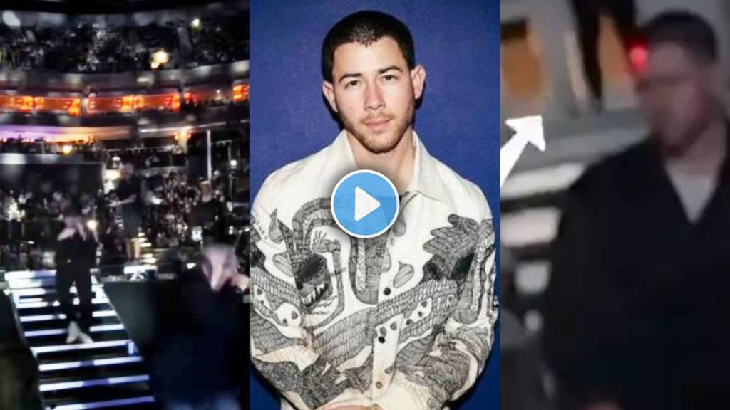 nick jonas ran off stage during concert video viral