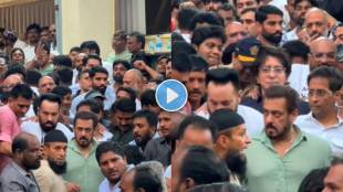 salman khan arrives at Baba Siddique residence