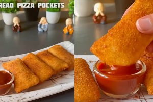 Bread Pizza Pockets Recipe easy recipe for snack