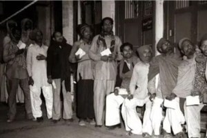 first Lok Sabha Election voting right