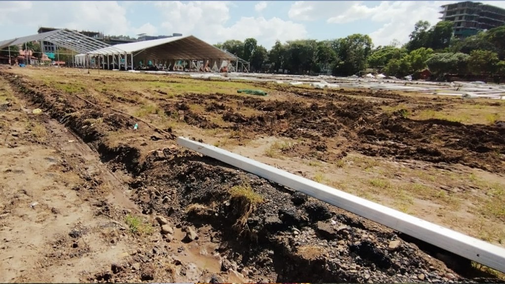 pune sp college ground affected