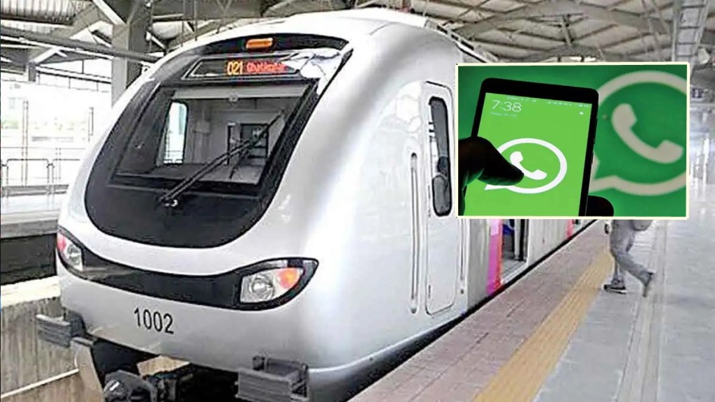 metro ticket booking on WhatsApp