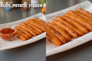 Crunchy Potato Finger Recipe easy potato recipe for snack