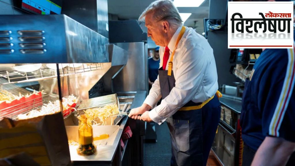 donald trump mc donalds vist