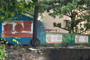 In Thane boards with images of Devendra Fadnavis appeared on flyovers and squares