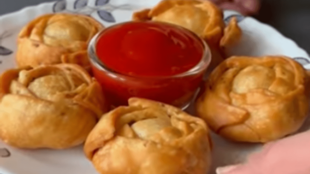 Flower Samosa Recipe easy samosa recipe crunchy and tasty