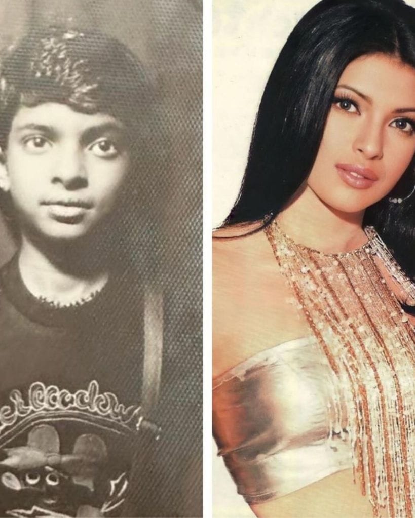 Priyanka Chopra childhood Photo