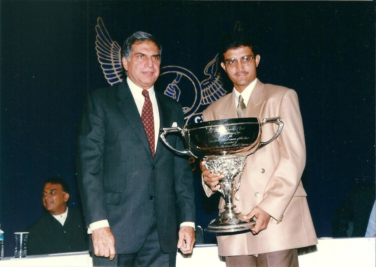 Mr Ratan N Tata with Sourav Ganguly at the Diamond Jubilee of Tata Sports Club