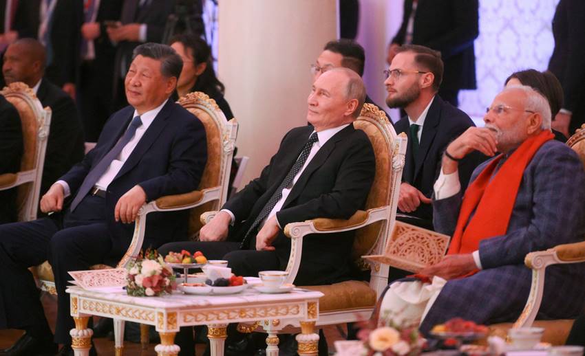 Xi Jinping and Narendra Modi BRICS Summit