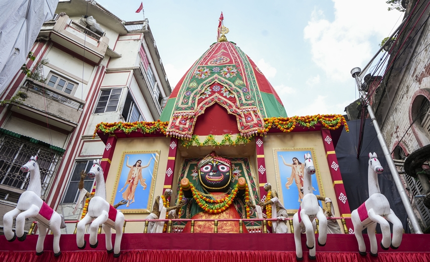 Jagannath Temple-themed pandal