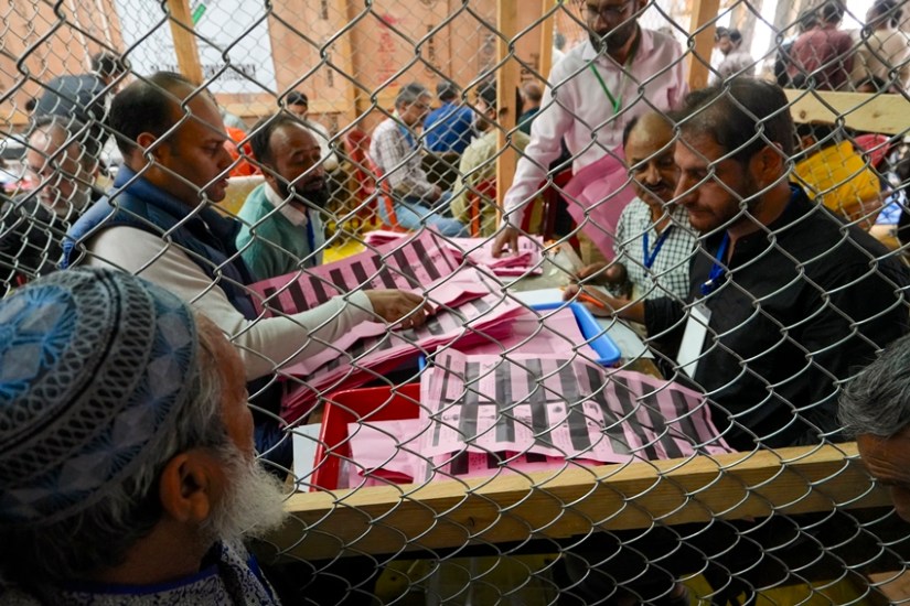 Security at counting centers J&K