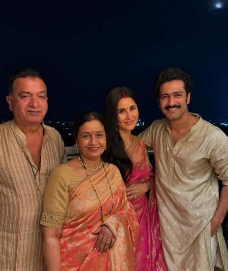 katrina kaif and her mother in law veena kaushal beautiful photos of karwa chauth