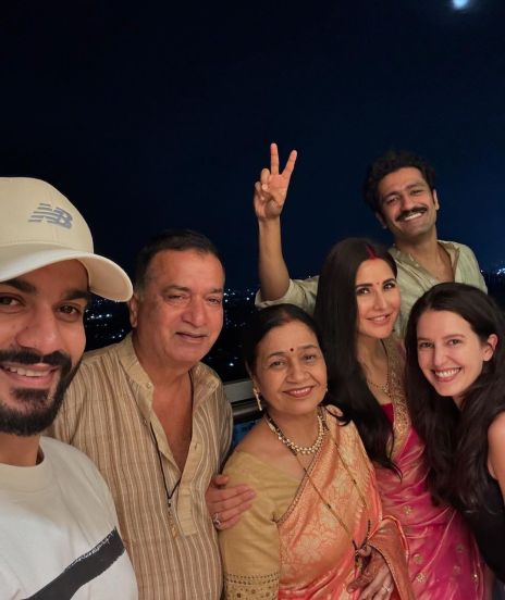 katrina kaif and her mother in law veena kaushal beautiful photos of karwa chauth