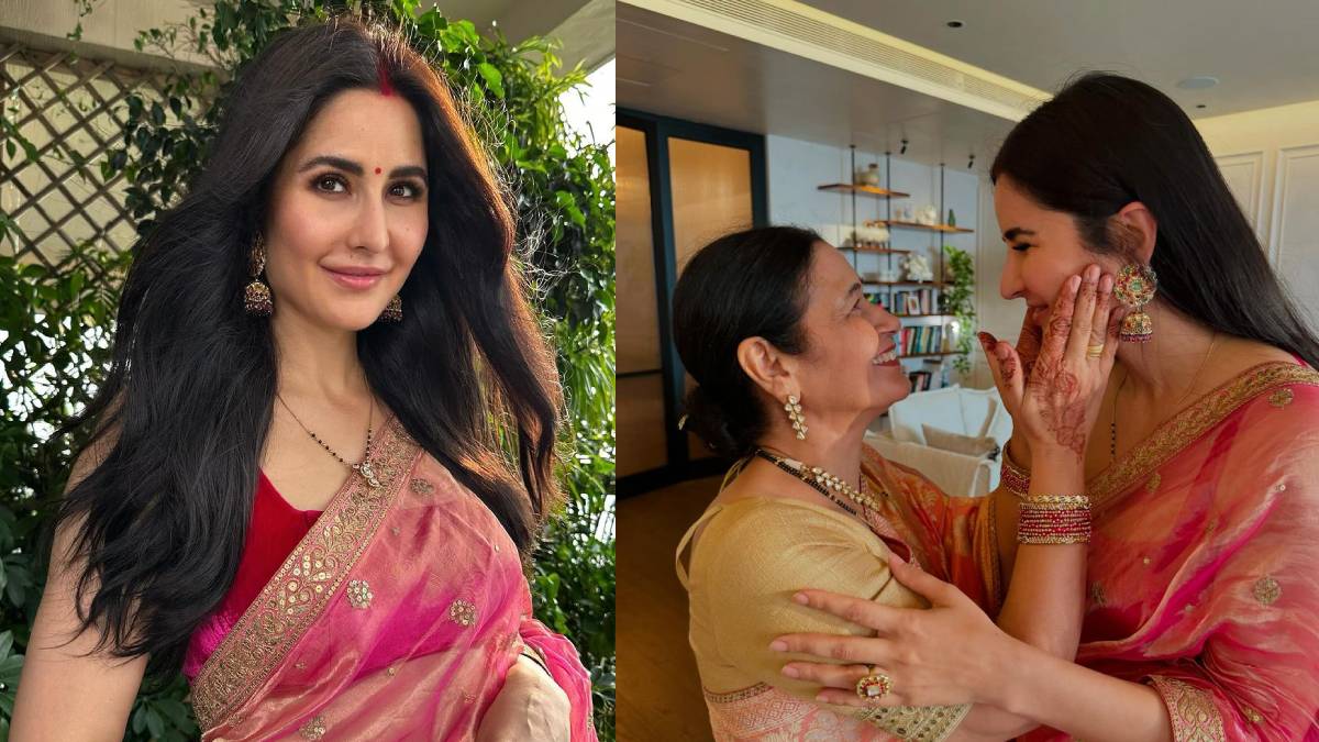 katrina kaif and her mother in law veena kaushal beautiful photos of karwa chauth