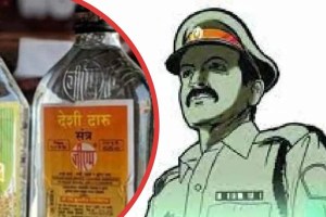 police raid on illegal country liquor dens in shirur