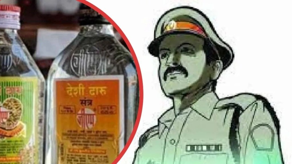 police raid on illegal country liquor dens in shirur