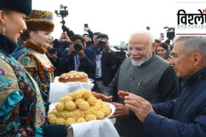 narendra modi welcome by traditional russian food