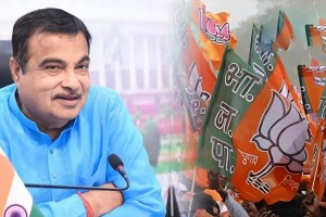 Discussion of Nitin Gadkari absence from BJP victory rally in Delhi