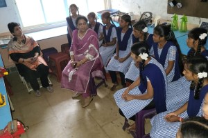 commissioner review facilities in girls ashram school