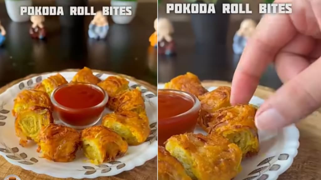 Pakoda roll bites recipe crispy and crunchy recipe from potato