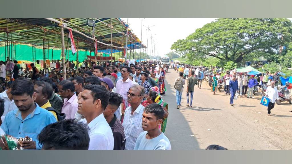 In Palghar Shramjiv Sangathans protest continues on eighth day over 6237 forest rights claims