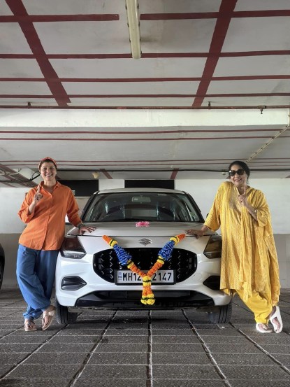 tharala tar mag fame purna aaji aka jyoti chandekar bought new car