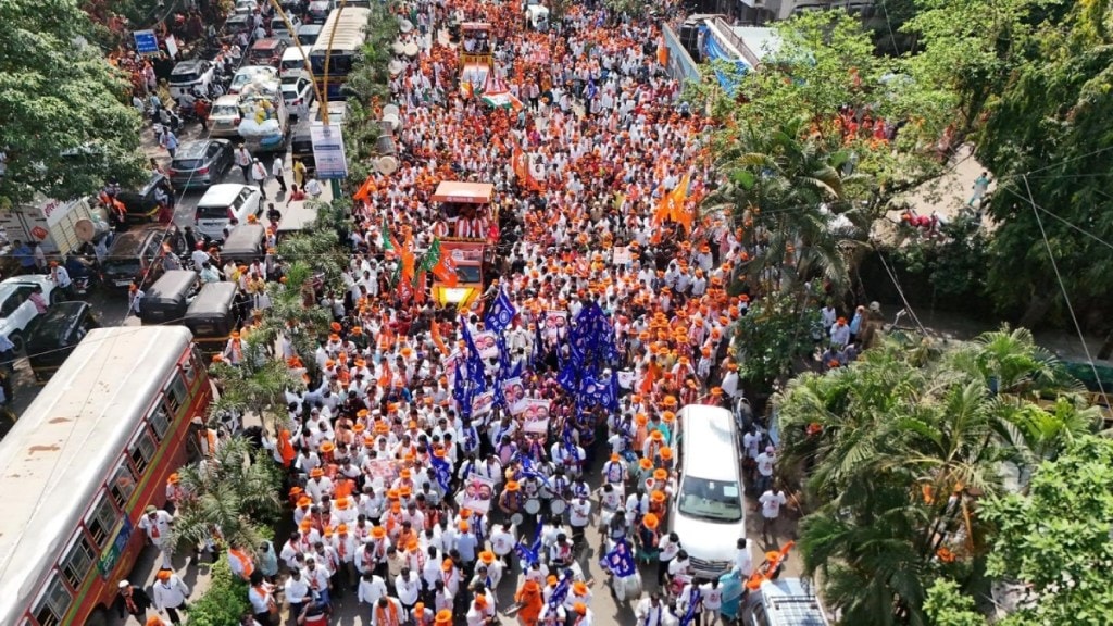 cm shinde sanjay kelkar najeeb mulla kedar dighe and sandeep pachange filed nominations for maharashtra assembly election