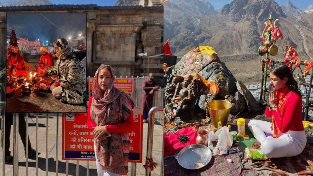 sara ali khan visit kedarnath temple