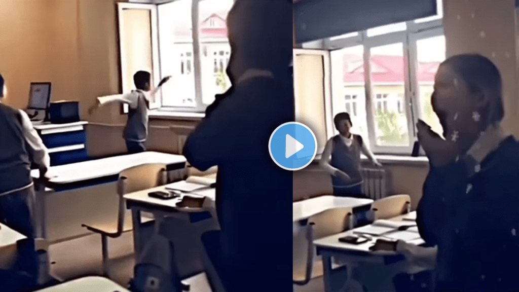 Viral video of school student who released bird girl shocked boy rocked