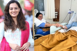 Marathi actress Spruha Joshi shared a photo of her parents in the hospital