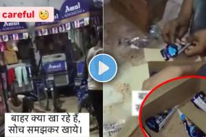 street vendors selling expire amul ice cream video viral