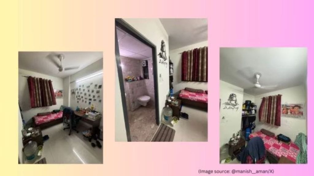 student reveals his rent for room with attached washroom Rs 15 Viral Video