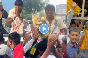 bigg boss marathi 5 winner suraj chavan visit jejuri temple