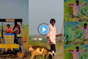 suraj chavan shares video from farm and drive tractor