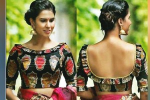 loksatta viva article Blouse type Boat neck blouse Blouse type Saree Fashion