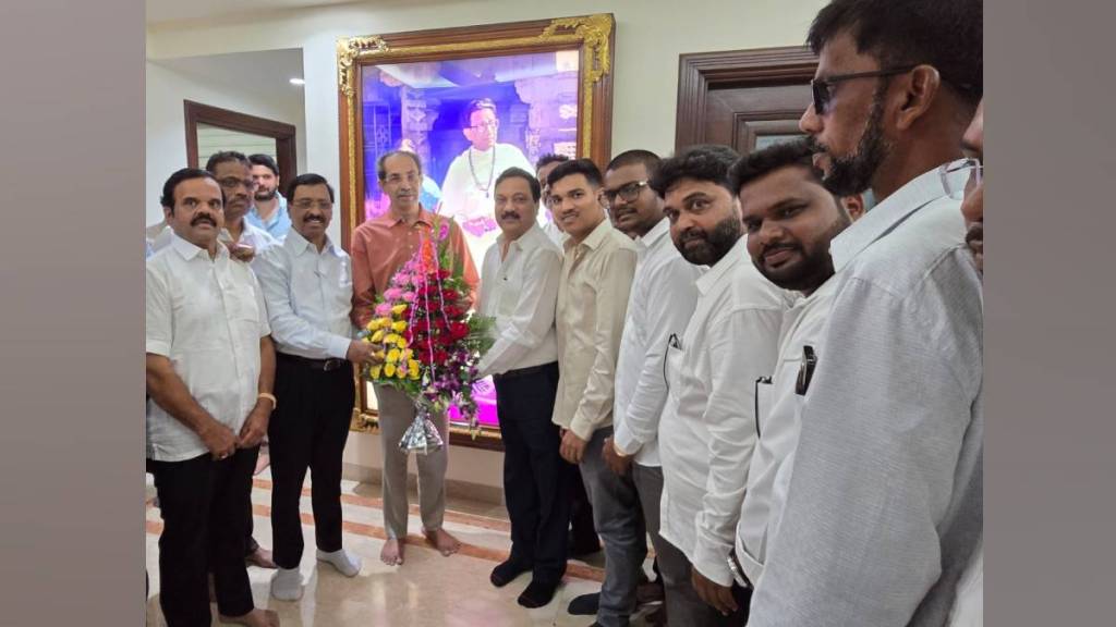 Former Shiv Sena MLA Parshuram Uparkar joined Shiv Sena UBT today in Uddhav Thackerays presence