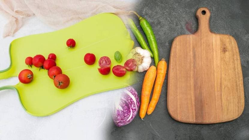 using separate chopping boards for raw meats and vegetables