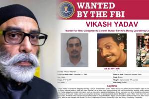 The FBI has issued a ‘wanted’ poster with three images of Vikas Yadav. According to the FBI, a federal warrant of arrest against him was issued