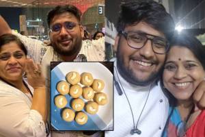 vishakha subhedar son made besanache ladoo for first time